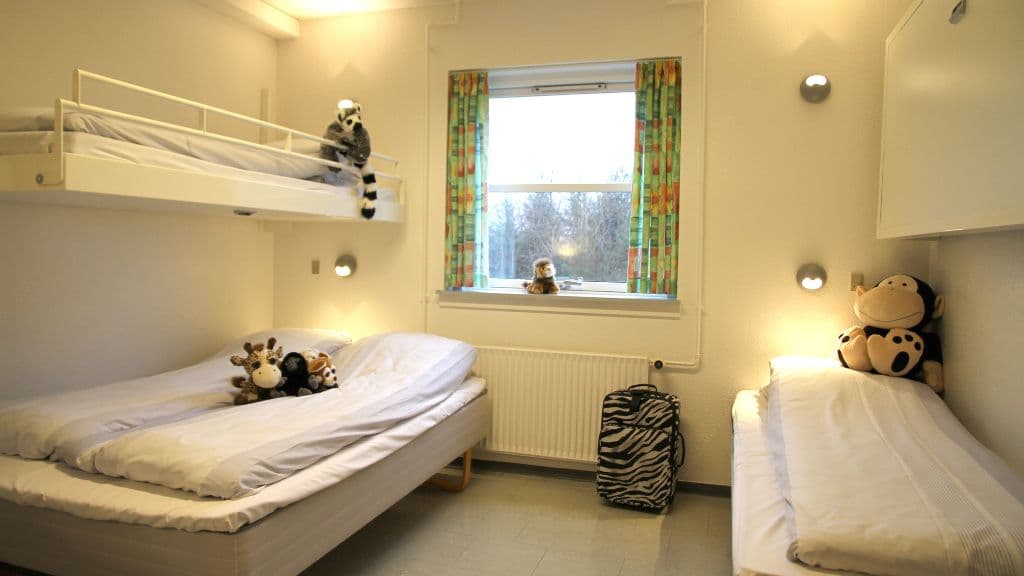 Familieværelse til 5 personer på GIVSKUD ZOO HOSTEL