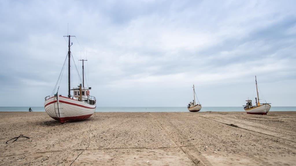 Både ved Slettestrand