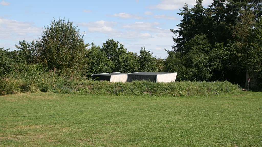 Ankomst til shelterplads i skudstrup ved kongeåstien