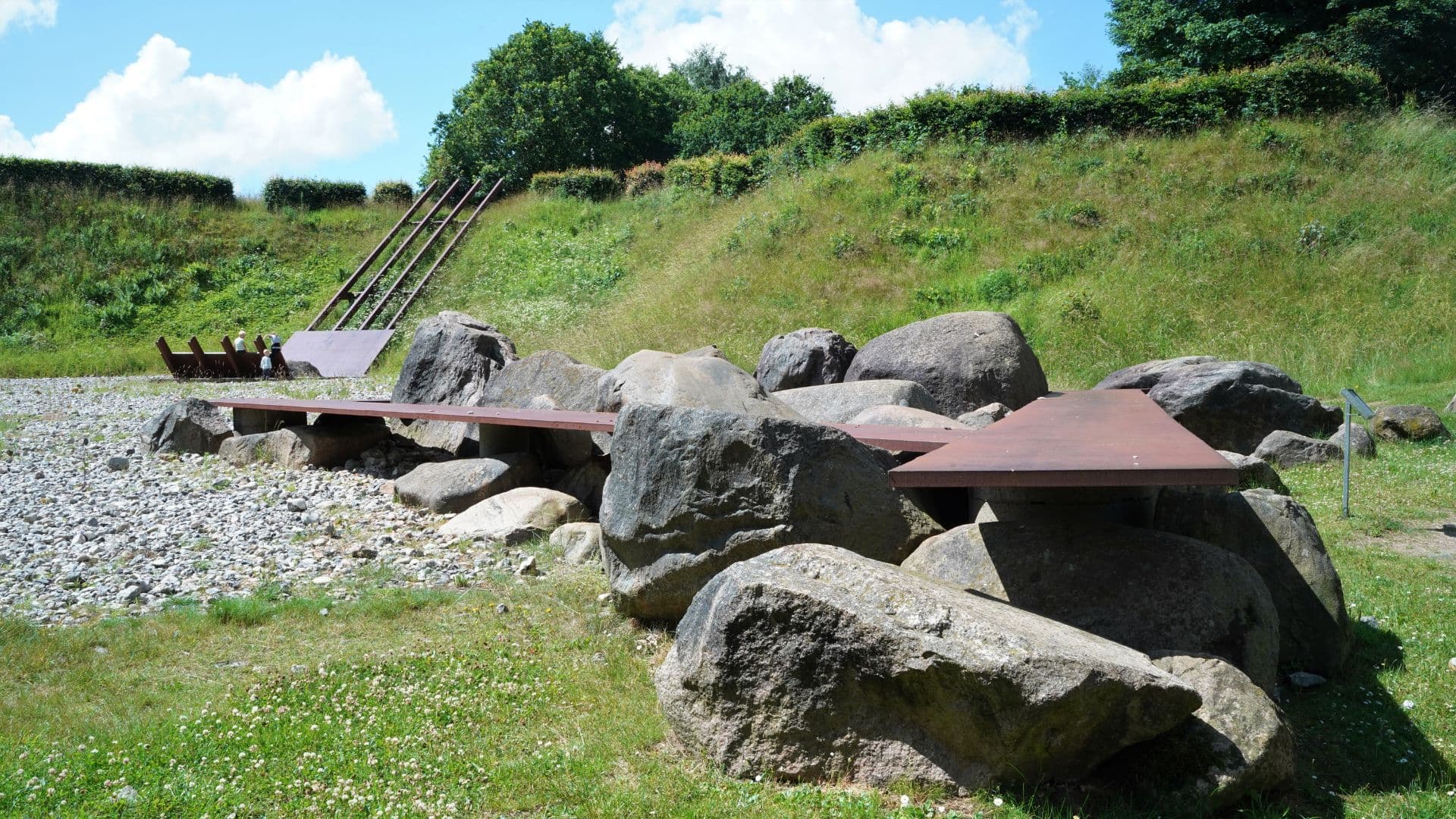Tørskind Grusgrav landskabsskulptur i grusgraven