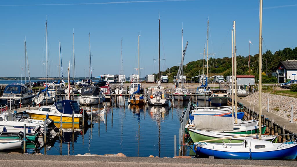 Hjarbæk Havn ved Viborg