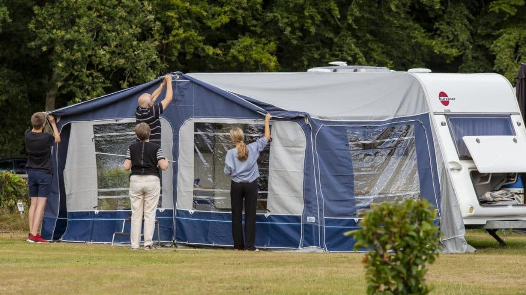 Campingvogn på DCU Camping Viborg Sø